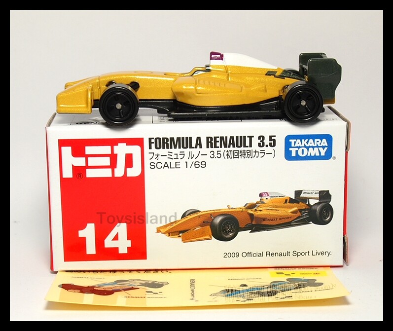 トミカ ルノー TOMICA 14 FORMULA RENAULT 3.5 1/69 TOMY 2014 AUG NEW MODEL