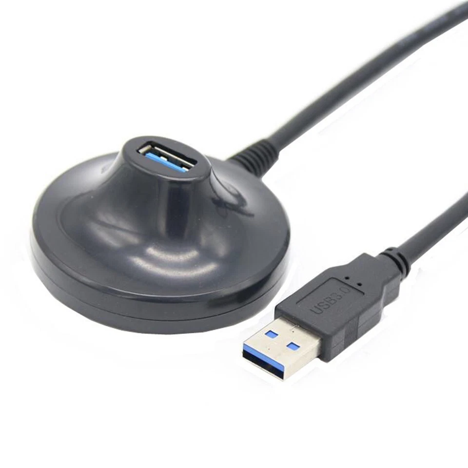 1x USB 3.0 Type A Male to Female Extension Dock Station Adapter Base Cable 1m - Image 2 of 4