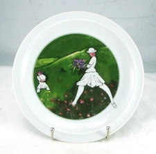 The Toscany Collection SAMFAOLO Salad Plate Girls in White Dresses