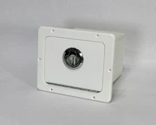 Marine Glovebox White Starboard Boat Glove Box Storage 9" x 7.5"