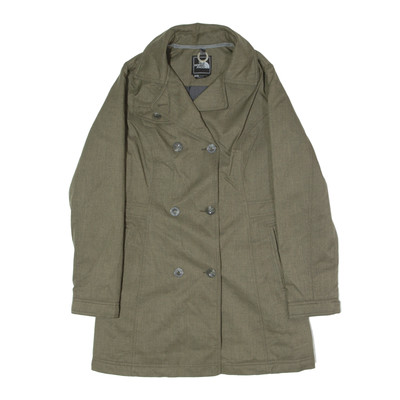 THE NORTH FACE Zweireiher Damen Trenchcoat Grau Fischgrät S