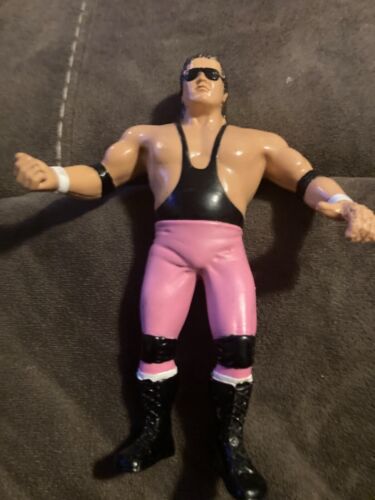 LJN WWF Original Brett Hart rare pink tights...