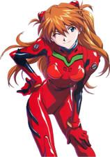 Asuka Langley Neon Genesis Evangelion 06 Weatherproof Anime Sticker 6" Car Decal