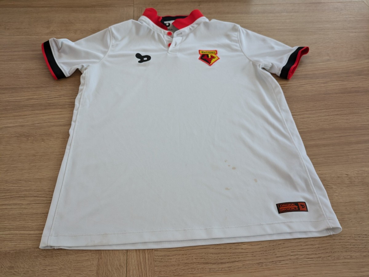 2016/2017 Watford Away Football Shirt Dryworld Age 12-13 yrs Kids Hornets