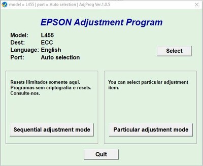 download resetter printer epson l1110