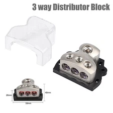 Distribution Block Car Audio Power Wire Splitter for Audio Amp Systems 0GA/4GA