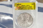 2015-W (Burnished)  American Silver Eagle ANACS SP70 Baltimore Show Release