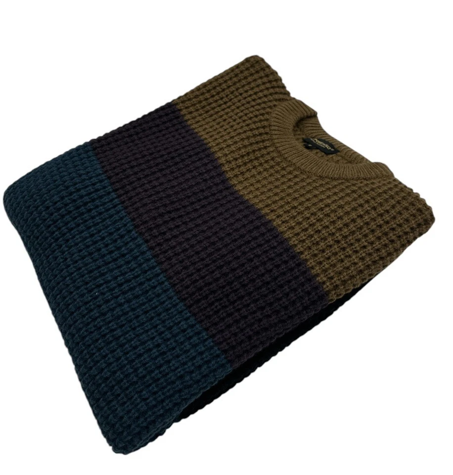 Maglione Uomo CONSENSO Misto Lana Girogola Pesante Fantasia PULLOVER INVERNALE - Immagine 4 di 4