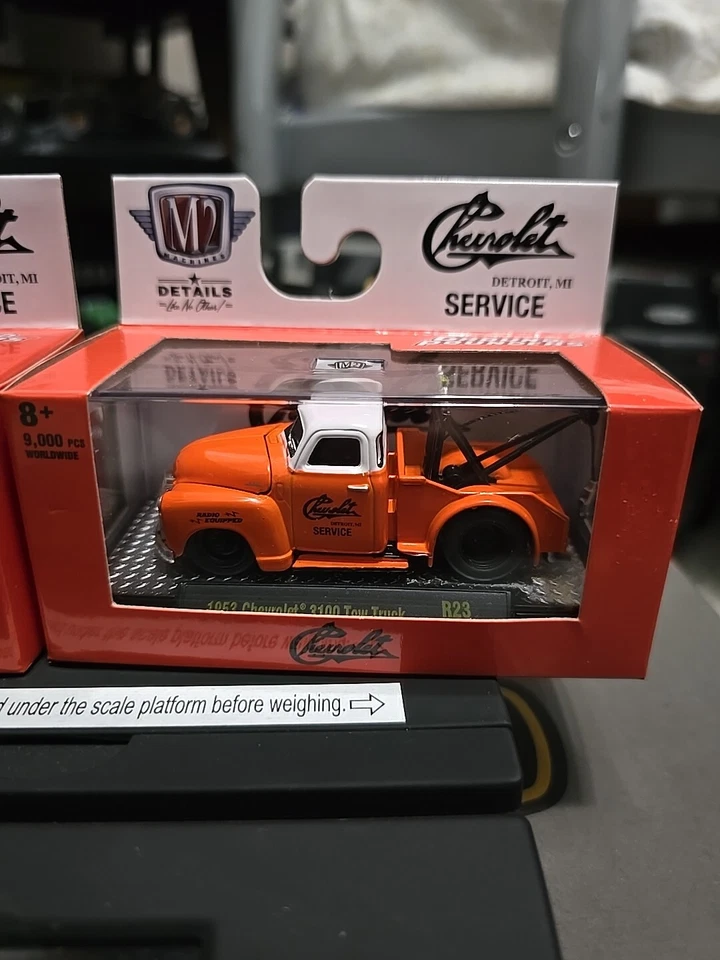 Camión de remolque Chevy 3100 1953 M2 Ground Pounders R23 nuevo en caja edición limitada servicio Chevy Foto 3 de 4