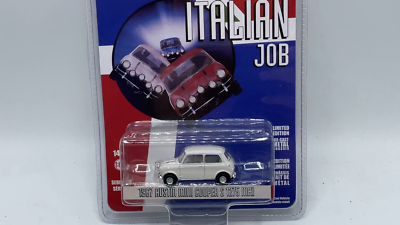 The Italian Job Classic Mini Cooper S White 1:64 Scale Diecast