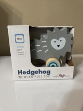 Applesauce Baby 12 Months Active Play Learning Hedgehog Wooden Pull Toy