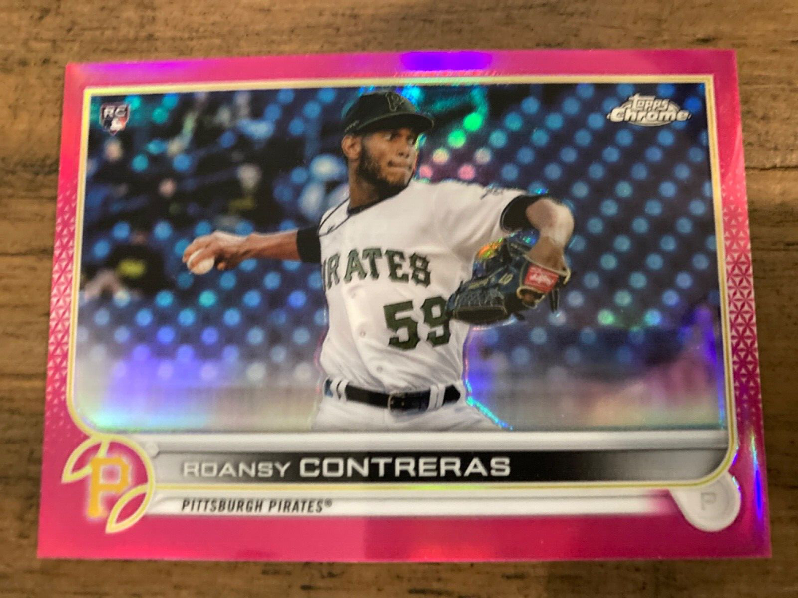 2022 Topps Chrome #53 Roansy Contreras /399 Magenta Refractor Rookie PIRATES #53