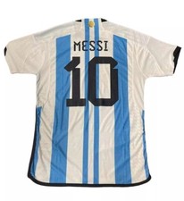 Argentina Home Messi 10 2022 Authentic Soccer Name Set