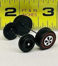 Hot Wheels Redline(STRAIT CAPPED REAR AXLES WITH WHEELS) 1 M FRONT CAP NO WHEELS