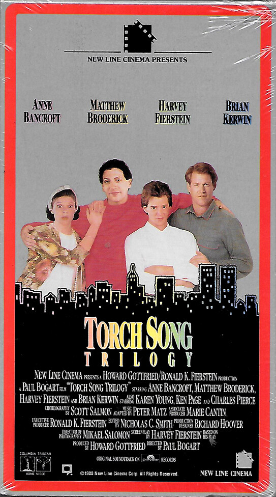Torch Song Trilogy - sealed vhs - Anne Bancroft, Matthew Broderick