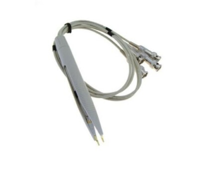 New SMD Test Tweezer Kelvin Clip W/ 4 BNC Test Probe Leads Cable for LCR Meter