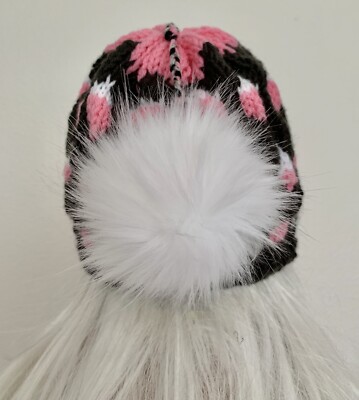 Hand Knits 2 Love Beanie Hat Cap Fair-isle Designer Dashion  display picture 3