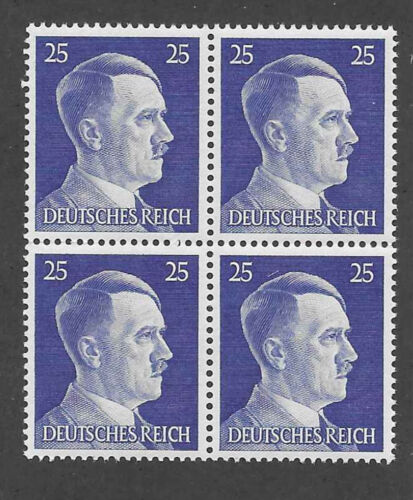 MNH stamp block / Adolf Hitler / PF25 Sc 518 / WWII Germany / 1941 Third Reich - Photo 1 sur 1