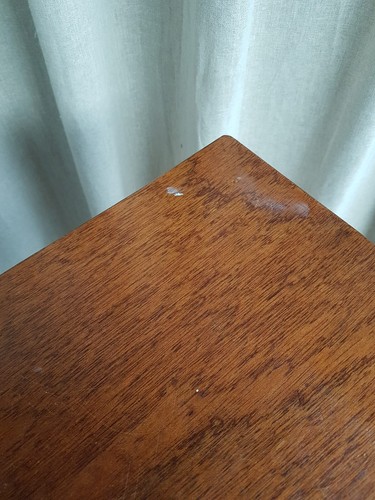 Vtg Late Mid Century Dining Table Desk Bench Rustic Scandi Retro R725 - Picture 9 of 13