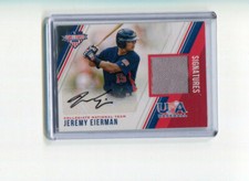 2018 Stars and Stripes Signatures Jeremy Eierman Black Ink Auto Jersey 271/299