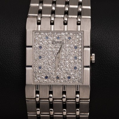 Piaget Vintage Emperador Diamant-Zifferblatt 9131 K51 18K Weißgold Uhr