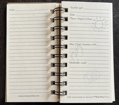 Mini Travel Journal New Unused - Picture 4 of 6