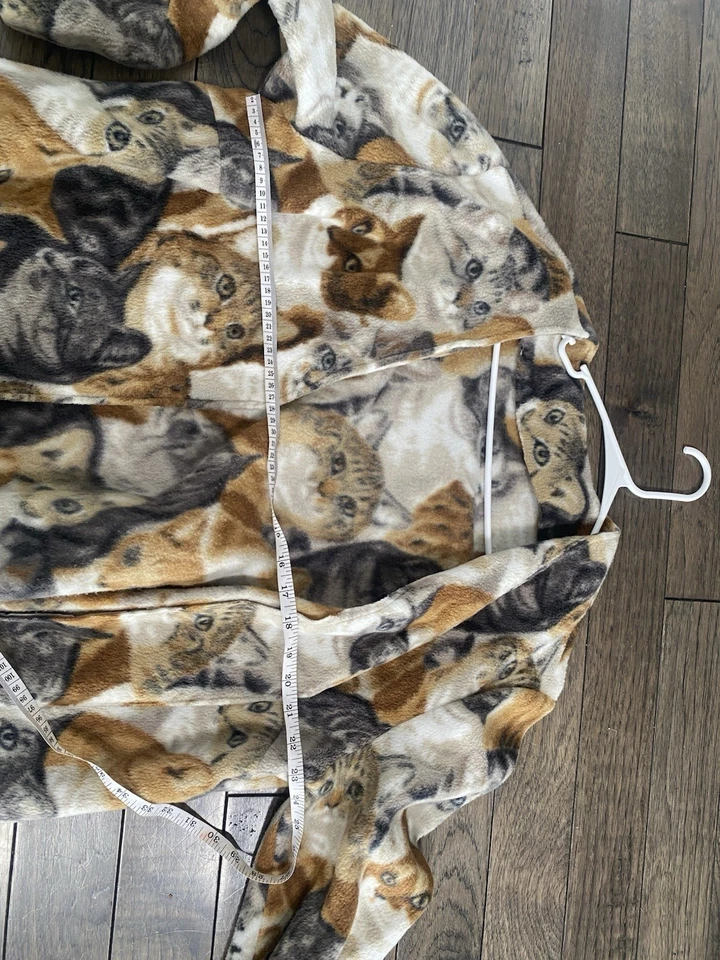 Chaqueta suéter de lana hecha a mano para mujer gato y gatito Foto 3 de 4