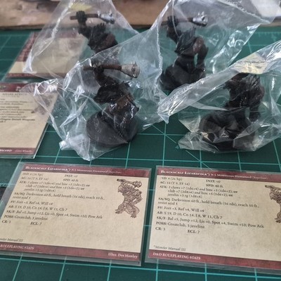 NEW Blackscale Lizardfolk #32/60   D&D Miniatures: Angelfire SetCondition: New