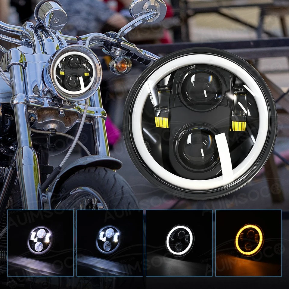 Faros LED de haz alto/bajo DRL 6000K para Buick Limited 1958 2 piezas 5,75" 5-3/4 pulgadas Foto 2 de 4