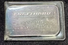 Rare Original Toned Engelhard 1 OZ  .999 Fine Silver Bar Blank Smooth Back