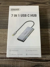 7 In 1 USB C Hub Brand New In Box Electronics Products Accessories Qgeem Sealed