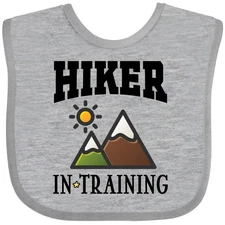 Inktastic Future Hiker In Training Baby Bib Mountains Childs Outdoors Vacation