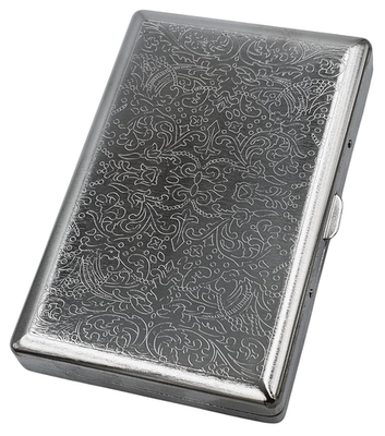 Retro Cigarette Case Victorian Style Metal Holder for Regular, King,100's,  120's