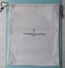 Designer Niche Thomson Carter London Branded White Drawstring Perfume Gift Bag