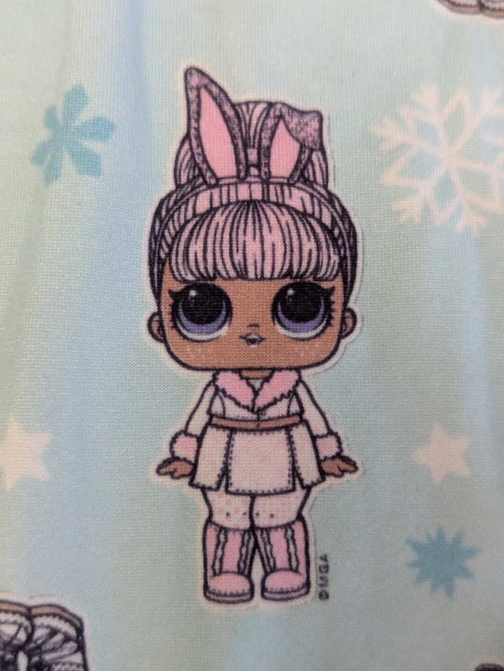 Niñas Mediano LOL Sorpresa Azul Capa Base Camisa Pantalones ClimateRight Por Cuddl Duds Foto 4 de 4