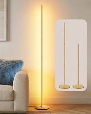 EDISHINE Stehlampe Wohnzimmer, LED Stehlampe Dimmbar, warmweiße Stehleuchte,Gold