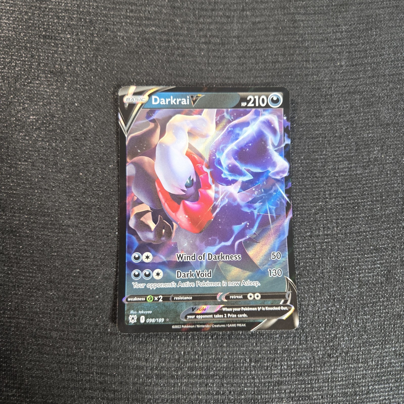 Pokemon TCG Astral Radiance Darkrai V Card 98/189