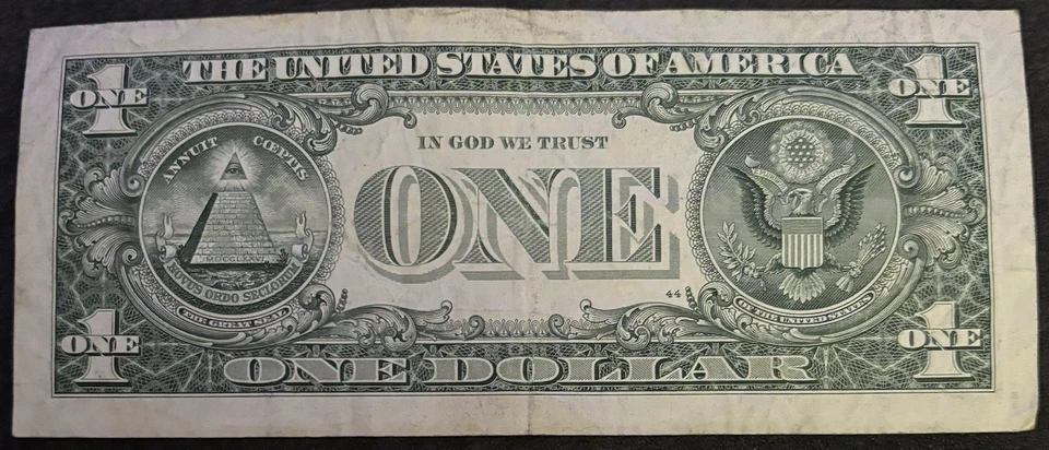 2017 San Francisco $1 Bill Fancy Ladder 9,0,1,2,3,4,5,6 All Unique Numbers Note - Image 2 of 2