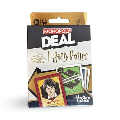 Monopoly Deal Harry Potter Card Game Hasbro 2-5 Players New Sealed
