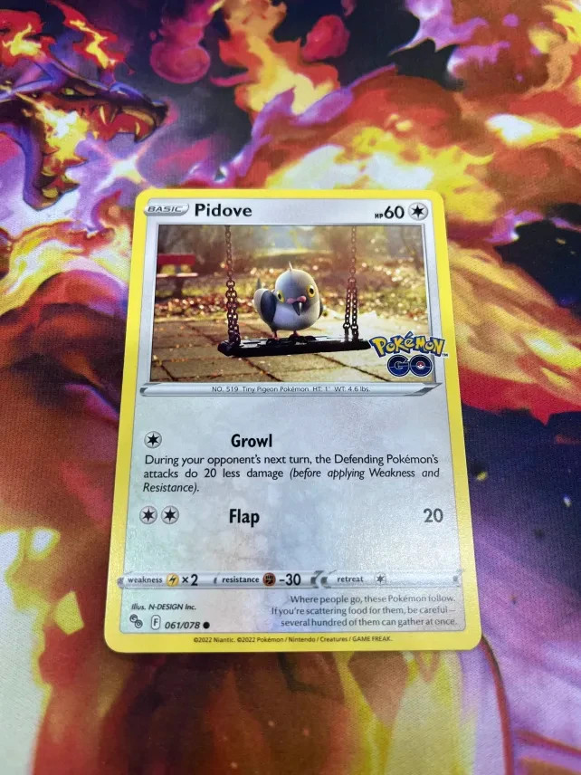 Pidove 061/078 Pokémon GO Regular NM-Mint Pokémon TCG
