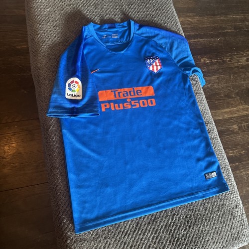 ATLETICO MADRID 2018 AWAY SHIRT FOOTBALL SOCCER JERSEY NIKE MENS SIZE Large - Picture 7 of 10