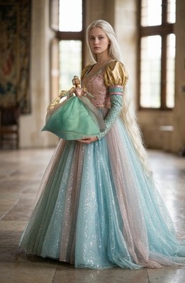  Y2K 1994 Barbie as Rapunzel Barbie Doll Mattel 13018 Lovely With Attached Hair