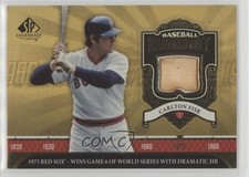 2006 SP Legendary Cuts Baseball Chronology Materials Carlton Fisk #BC-CF HOF 1o3