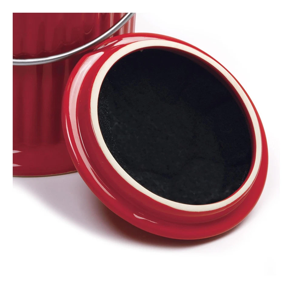 Norpro, Red 93R, 1 Gallon Ceramic Compost Keeper - Imagem 3 de 4