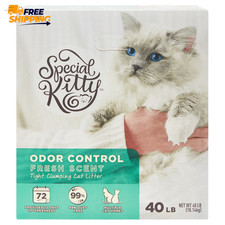 Scoopable Tight Clumping Cat Litter, Fresh Scent, 40 Lb