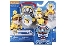 NEW Paw Patrol Nickelodeon The Great Snow Rescue Transforming Pup Pack RUBBLE