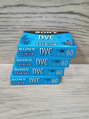 4-pack Sony DVC digital video cassettes 60 min. New/sealed Premium
