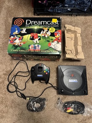 SEGA Dreamcast Sports Edition Black Console video game lot near-CIB complete DC
