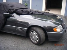 Movendi Vollgarage Car-Cover Satin Black f&uuml;r Mercedes SL Cabriolet R129