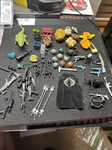 GI Joe ARAH Weapons and Accessories Lot 80's 90’s Vintage Lot Of 60